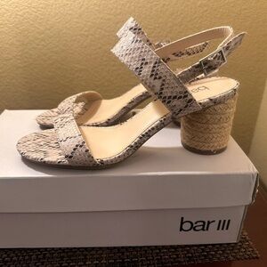 Bar III Tan sandals